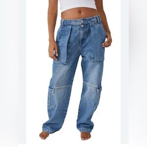 We the free MARX SLOUCHY CARGO JEANS, Sz 28